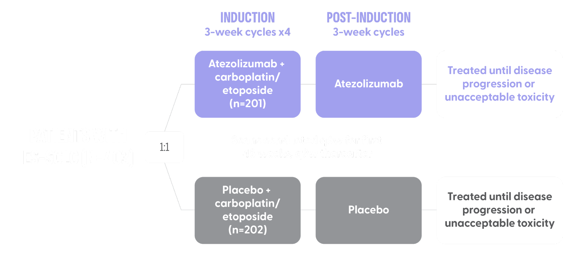 IMpower133 Trial design for patients with ES-SCLC 